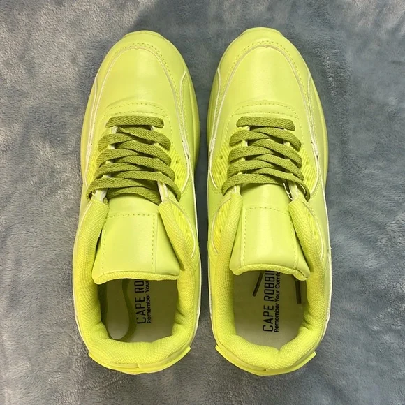 Cape Robbin Bright Yellow Green Sneakers - Picture 3 of 10
